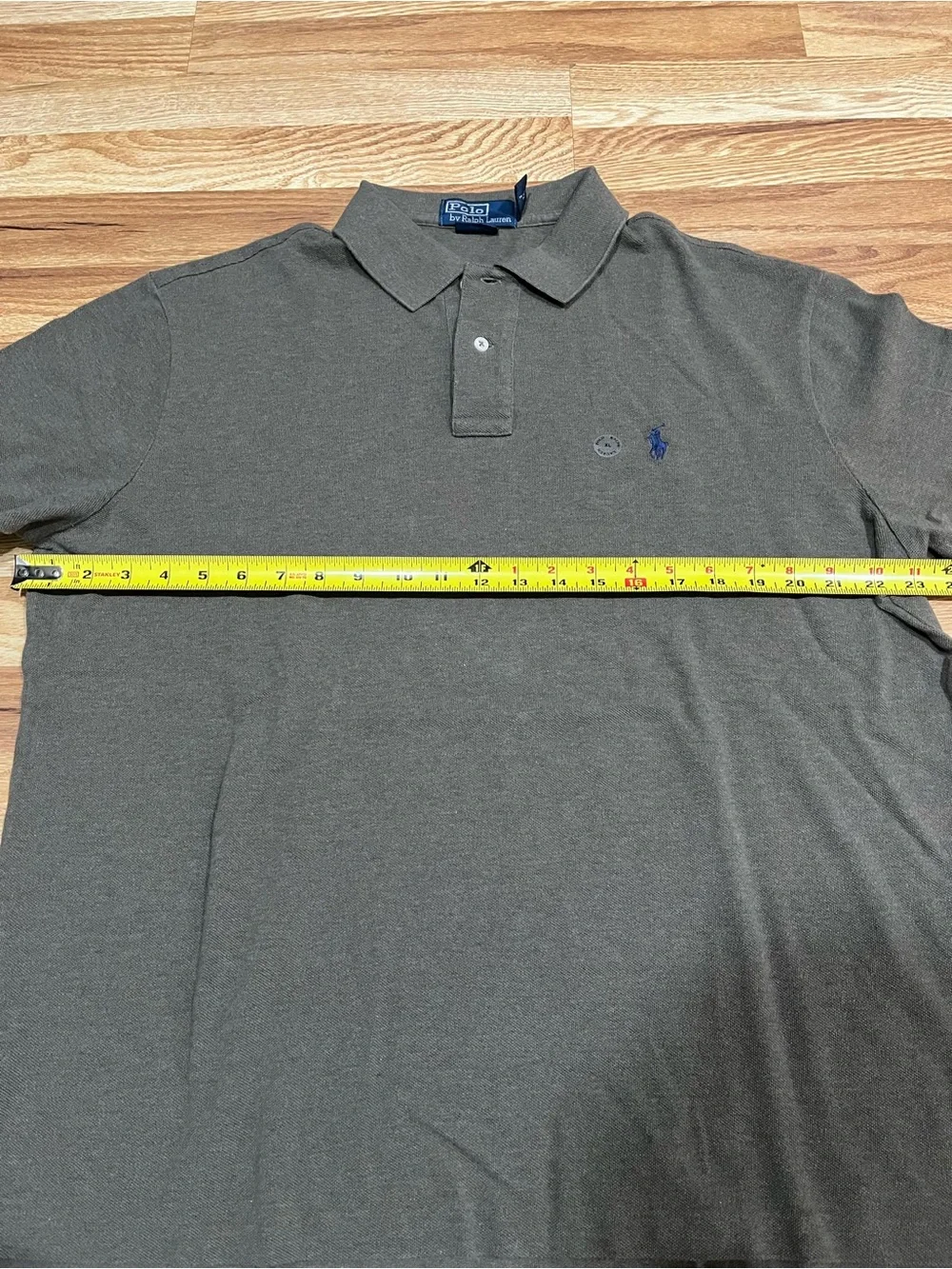 Polo Ralph Lauren Men’s Custom Fit Green Solid Short Sleeve Knit Polo - XL
